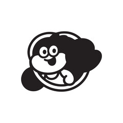 Cartoon character vector illustration graphic design isolated happy face art
