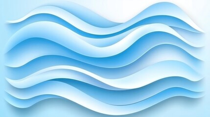 Abstract light blue wavy design.