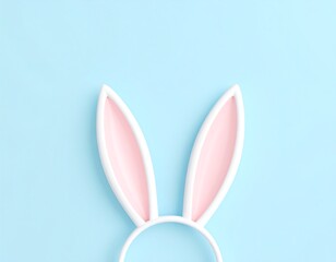 Pastel bunny ears headband