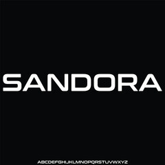 Creative modern retro display font vector with stripe style