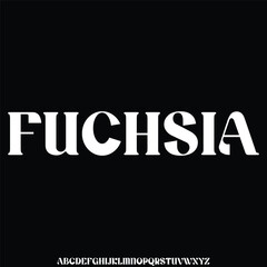 Elegant and strong decorative display font vector. Creative trendy curvy typography style illustration