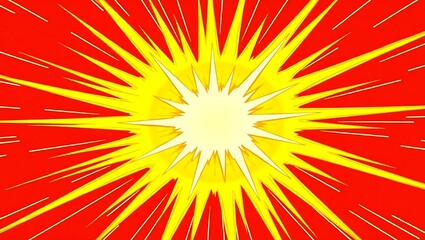 Obraz premium Abstract red comic style background. Generative Ai.