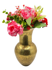 Elegant floral arrangement in vintage vase