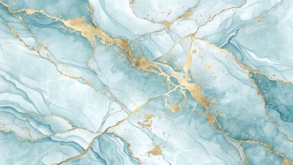 Fototapeta premium Elegant abstract design of blue and gold marble texture for backgrounds and designs