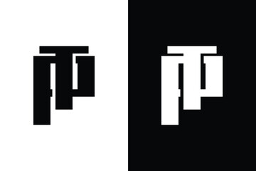 letter tp or pt logo