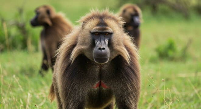 baboon with baby