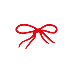 Whimsical Handdrawn Bow Illustrations. Doodle Ribbons for Cards, Stickers, and Prints