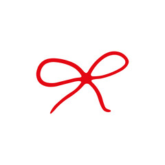 Whimsical Handdrawn Bow Illustrations. Doodle Ribbons for Cards, Stickers, and Prints