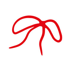 Whimsical Handdrawn Bow Illustrations. Doodle Ribbons for Cards, Stickers, and Prints