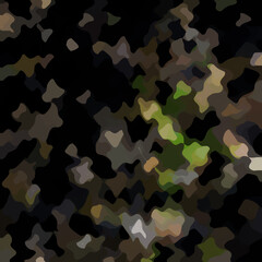 Colorful patched abstract background. Stain effect and camouflage. Spotted backdrop.