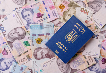 Ukrainian passport for travelling, flying and doing business. Ukraine document