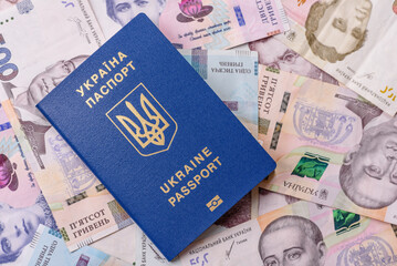 Ukrainian passport for travelling, flying and doing business. Ukraine document