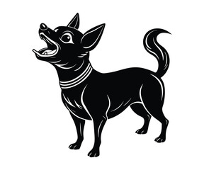 Cute black and white cat illustration, a funny isolated vector of a domestic mammal pet
