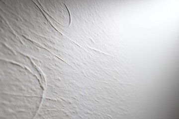 Textured white plaster wall detailed close-up surface patterns