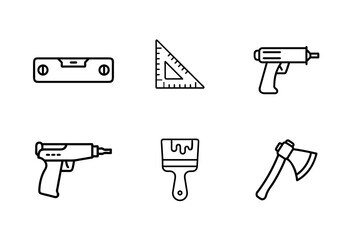 tools icons set