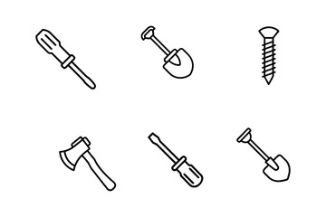 tools icons set