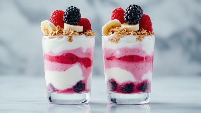 Double Berry Slice with Whipped Cream