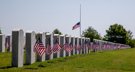 Memorial Day at Cape Canaveral National Cemetery, Florida