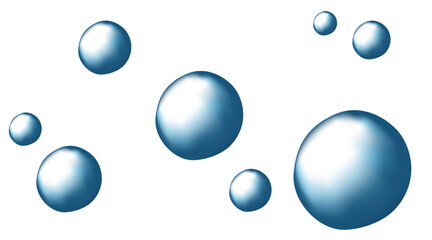 Carbonated water with 3d gas balls texture.