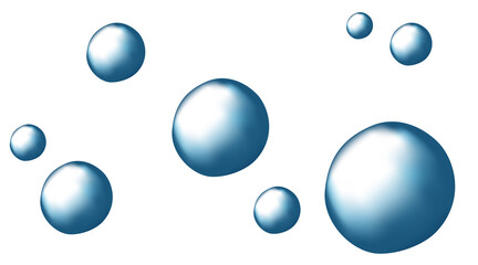 Carbonated water with 3d gas balls texture.
