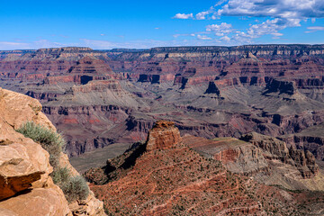 View from South Kaibab Trail at Grand Canyon National Park.