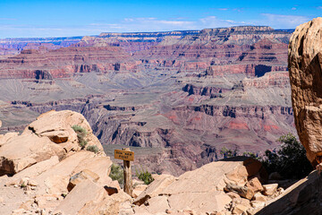 View from South Kaibab Trail at Grand Canyon National Park.