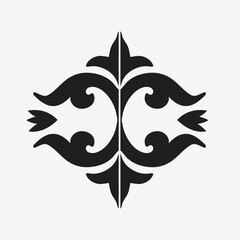 Black Ornate Symmetrical Motif and Graphic art