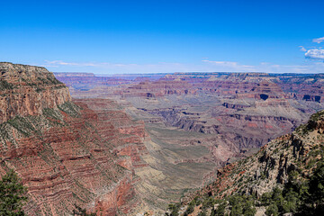View from South Kaibab Trail at Grand Canyon National Park.