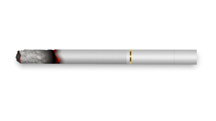 A realistic cigarette symbolizing quitting smoking in favor of health