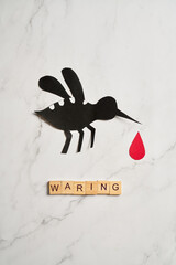 Awareness image for World Dengue Day with mosquito control message