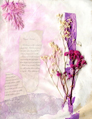 Collage journal page.