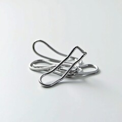 paper clips on white background