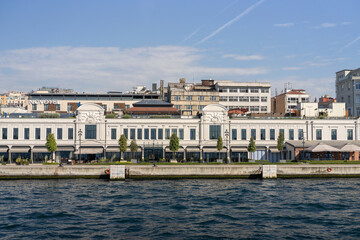 Naklejka premium Palace view from the Bosphorus. Istanbul Turkey