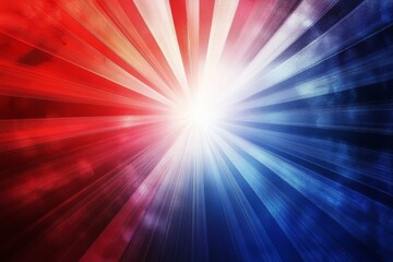 Red and Blue Burst Background, Patriotic ,Abstract
