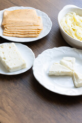 Local turkish cheeses in ,cecil cheese,white cheese