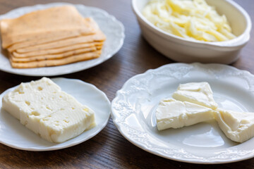Local turkish cheeses in ,cecil cheese,white cheese