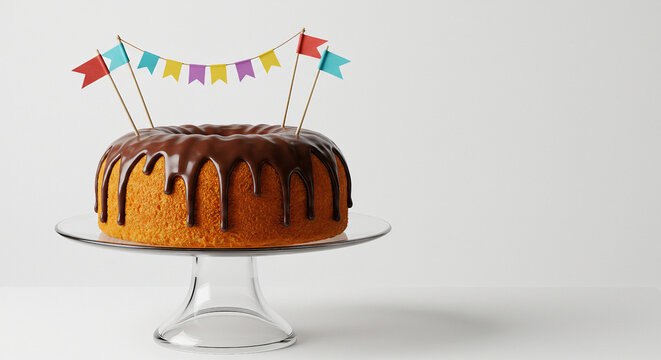 Bolo de cenoura com cobertura de chocolate