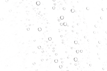 Abstract water droplets pattern isolated on a white background png ai generated