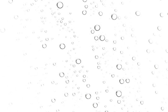 Abstract water droplets pattern isolated on a white background png ai generated