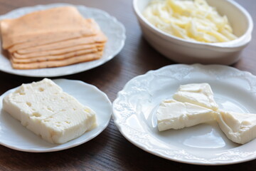 Local turkish cheeses in ,cecil cheese,white cheese