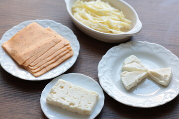 Local turkish cheeses in ,cecil cheese,white cheese