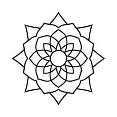 Fototapeta premium vector illustration of a Mandala
