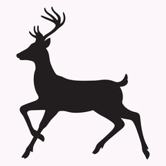 Deer silhouette vector
