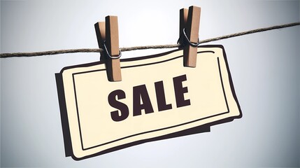 Modern minimalist layout showing "Sale" as a standalone word, conveying urgency and clarity for product marketing.