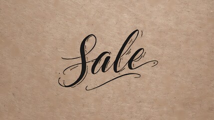 Modern minimalist layout showing "Sale" as a standalone word, conveying urgency and clarity for product marketing.