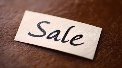 Stylish and uncluttered poster with the word "Sale" in capital letters, used for online store promotions and sales announcements.