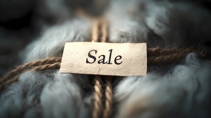 Stylish and uncluttered poster with the word "Sale" in capital letters, used for online store promotions and sales announcements.