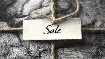 Stylish and uncluttered poster with the word "Sale" in capital letters, used for online store promotions and sales announcements.