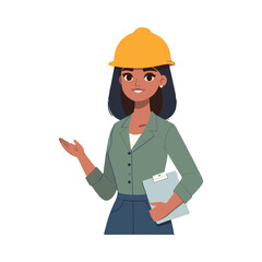 

illustration design of a civil engineer