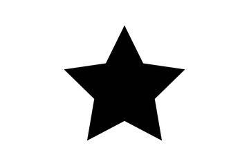 Black star shape vector image for graphic design
